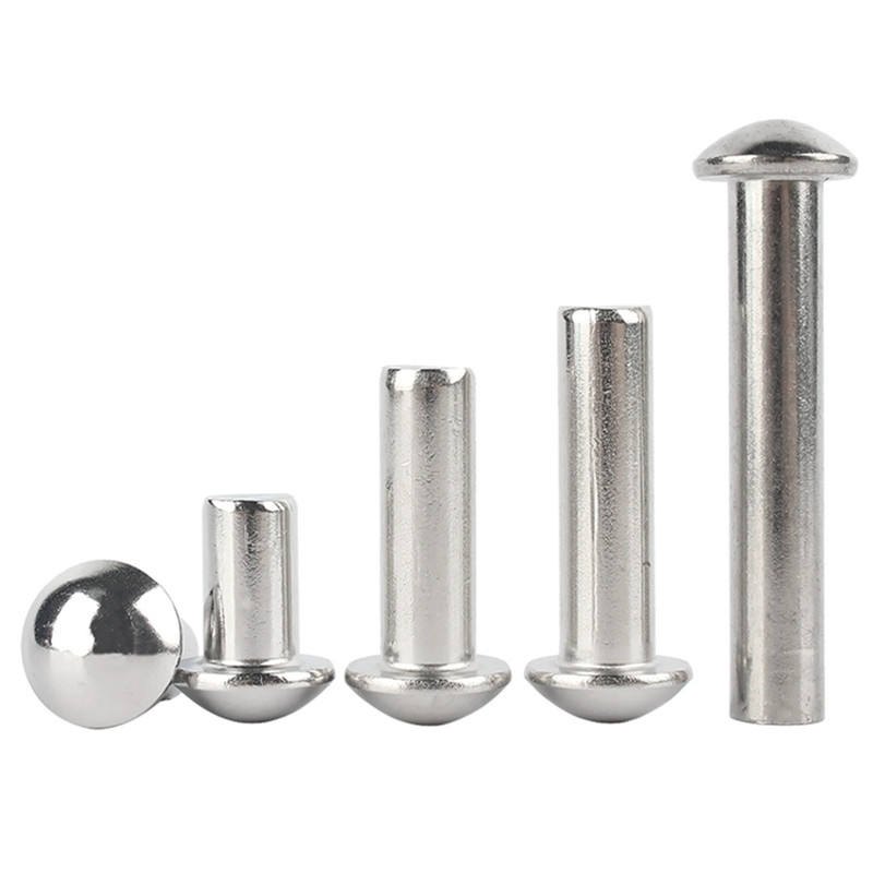 304 Stainless Steel Solid Rivets Various Sizes Round Head M0.8 M1 M1.2 M1.4 M1.6 M1.8 M2 M2.5