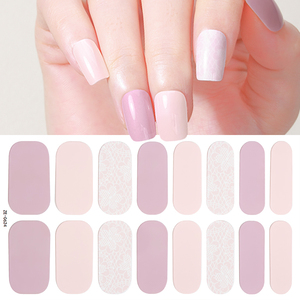 16 autocollants pour ongles en plastique imperméables, rose, violet, rouge, pailletés, dégradés, colorés, pelables, effet <span class=keywords><strong>macaron</strong></span>, <span class=keywords><strong>mini</strong></span> autocollants pour ongles - Product Image 5