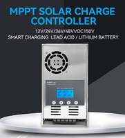 Contrôleur de charge solaire MPPT DEMUDA 60A, régulateur 40A, 48V/24V/36V, entrée PV max 180V, contrôleur d'éclairage