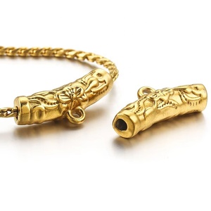 ตัวเชื่อมต่อเม็ดบีดแบบโค้ง |   จี้สแตนเลสชุบทอง 18K PVD สำหรับทำสร้อยคอ สร้อยข้อมือ DIY อุปกรณ์ทำเครื่องประดับ Aceworks - Product Image 2