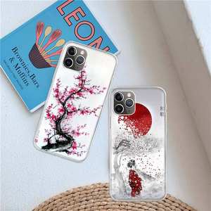 <span class=keywords><strong>Coque</strong></span> transparente mignonne <span class=keywords><strong>Kawaii</strong></span> Sakura Geisha pour iPhone 15 Pro Max 14 13 11, <span class=keywords><strong>coque</strong></span> antichoc en TPU souple <span class=keywords><strong>de</strong></span> style japonais à fleurs - Product Image 5