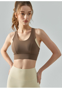 เสื้อกล้ามโยคะไร้ตะเข็บแข็งแรงสูงบราหลังแบบเข็มขัดเข็มขัดเข็มขัดรัดหน้าอกที่สวยงามดูดซับแรงกระแทกระบายอากาศได้ดี - Product Image 6