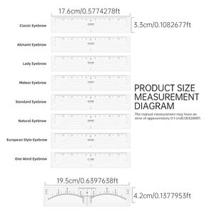 เครื่องมือวาดภาพคิ้วแบบพลาสติกแบบใช้แล้วทิ้ง50ชิ้น/ม้วนอุปกรณ์วาดภาพคิ้วอย่างรวดเร็ว1นาที - Product Image 5