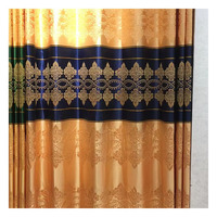 Tissu Jacquard Brocart Floral Élégant, Occultant, Motif Nervuré Tissé, 100% Polyester, Poids Moyen, pour Textiles de Maison, Rideaux à Faible MOQ