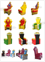 Fauteuil gonflable géant de 2 m, style trône royal, pour anniversaires, événements intérieurs et extérieurs, idéal pour la location