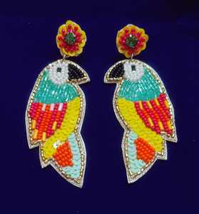 Pendientes de Flecos con Cuentas, Pendientes de Cuentas de Colores Rosa, Pendientes Colgantes Boho, Amuleto de Protección, Pendientes de Ojo Turco, Regalo - Product Image 4