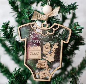 PAFU <strong>Christmas</strong> Baby's <strong>First</strong> <strong>Christmas</strong> <strong>Ornament</strong> Baby Keepsake 4D Shake Babies <strong>Ornament</strong> - Product Image 2