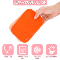 Vente en gros Récipient de stockage d'aliments étanche Boîte à lunch Bento en acier inoxydable de qualité alimentaire avec couvercles en silicone
