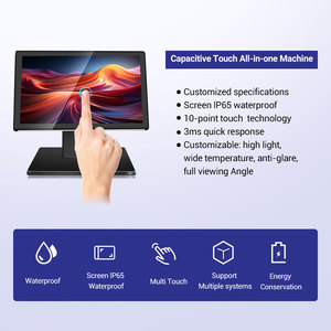 Windows 10 Intel Quad Core điều khiển công nghiệp máy tính 1080P HD LCD hiển thị không thấm nước Máy tính công nghiệp với màn hình cảm ứng - Product Image 3