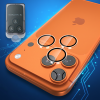 Couverture complète AR Mobile Phone Ring Camera Lens Protector pour iPhone 17 16 15 Pro Max Plus Camera Verre trempé