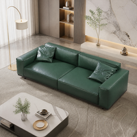 Ensemble de canapés modulaires modernes YUANCHANG en similicuir, garnissage en éponge, confort optimal, garantie 3 ans, pieds en fer pour salon