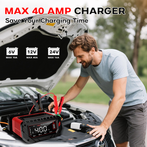 Cargador de Batería de Alta Potencia NUEVO de 40A P40 12V/24V, Cargador Flotante Lifepo4 para Autos, Cargador de Reparación de Vehículos Eléctricos - Product Image 4