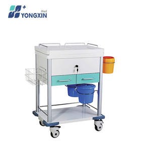 YX-MT850 Chinese Fabrikanten Medische Apparatuur Abs Geneeskunde Verpleging <span class=keywords><strong>Trolley</strong></span> Ziekenhuis Gebruikt Emergency <span class=keywords><strong>Trolley</strong></span> Voor Kliniek - Product Image 4