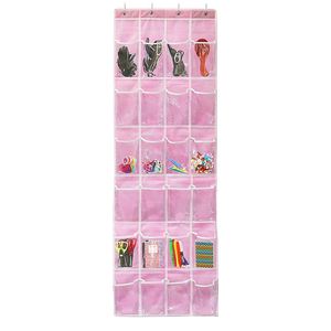 Grand Organisateur de Chaussures Suspendu Écologique à 24 Poches Transparent avec Housse Anti-Poussière - Solution de Rangement à Accrocher à la Porte - Product Image 2