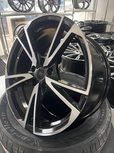 Ruedas Xinlin de 18-19 Pulgadas, Color <span class=keywords><strong>Gris</strong></span> Metálico, Diseño Multirradio, Aleación de Aluminio, Tecnología Flow Forming, 5x112 para <span class=keywords><strong>Audi</strong></span> A4 A5 A6 A7 A8 S4 S5 - Product Image 5