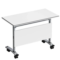 Table de conférence moderne modulaire rabattable Table de formation pliable pour le bureau et l'école Bureau pliant nouvelle génération