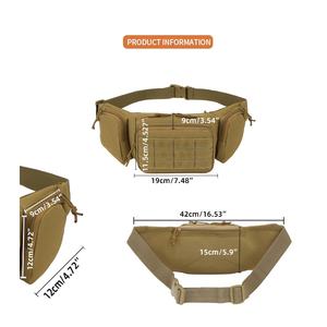 Factory Wholesale Men's Multi-functional Tactical Waist Bag Cross-border Outdoor Invisible Gun Case Wear-resistant Durable Bag - Product Image 3