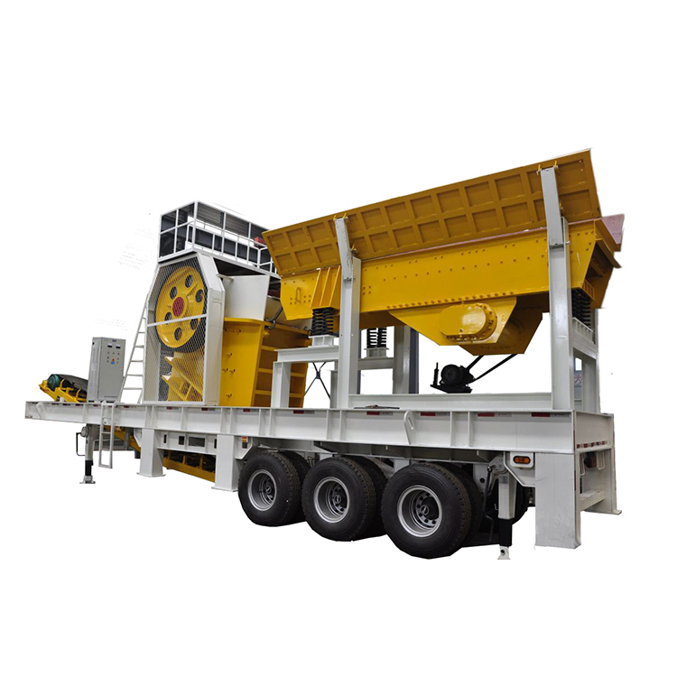 174.7Kw Mobile Crusher Machine 150 TPH 190 TPH Mobile Stone Crusher Plant Screen