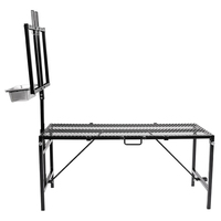 Support à moutons réglable JH-Mech avec mangeoire, support à lait pour bétail en métal, adapté à la tonte, support à traite en acier inoxydable pour chèvre