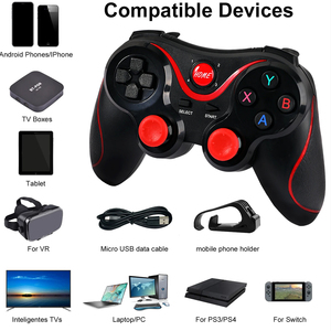 T3 X3 USB kolu tutucu PS3 Playstation 3 P3 için kablosuz Gamepad <span class=keywords><strong>Joystick</strong></span> Joypad denetleyici oyun pedi PC TV kutusu Tablet cep telefonu - Product Image 2