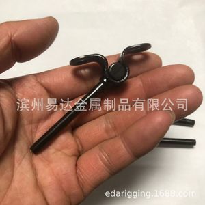 Conector Giratorio de Acero Inoxidable Eda 316 con Recubrimiento Negro, Adaptador de Terminal de Cable de 180 Grados - Product Image 3