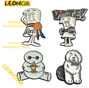 Nuovo Prodotto: Distintivi in Metallo Placcato Argento, Simpatici Spille Anime in Smalto Duro, Distintivo da Bavero Personalizzato con Logo, Taglia L, Moderno - Product Image 2
