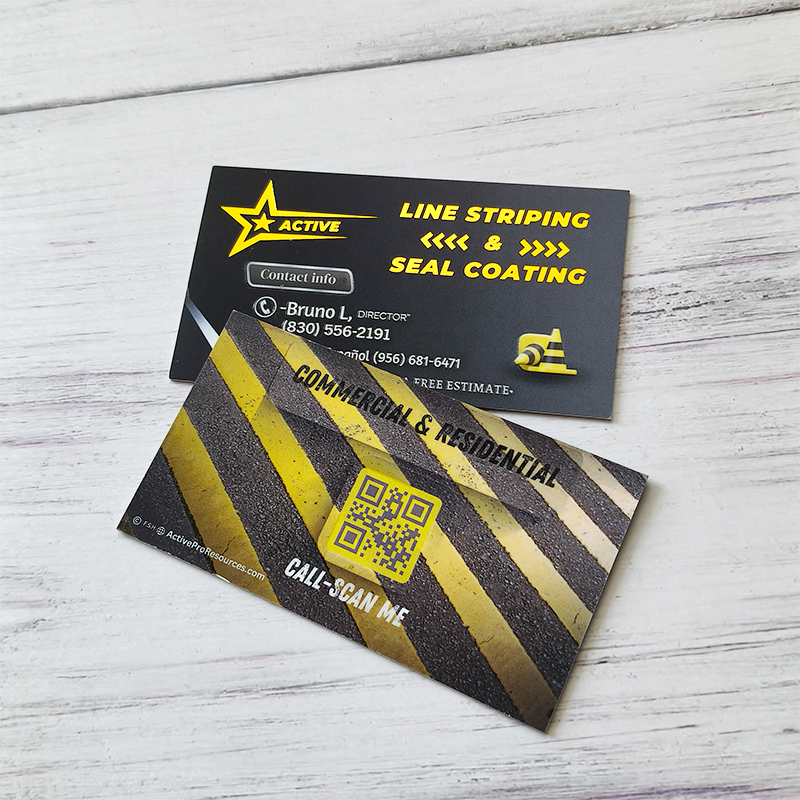 Business Card With Spot UV
