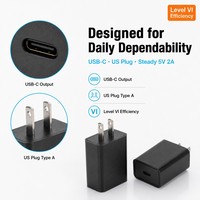 Adaptateur secteur USB 5V 2A 10W certifié CE FCC, chargeur mural avec prise EU/US pour l'alimentation des appareils intelligents