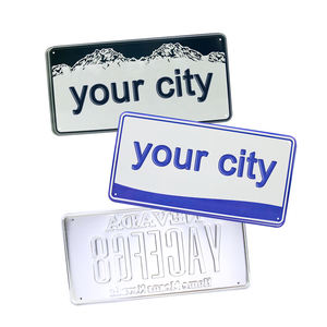 Autocollant de numéro de véhicule britannique et américain personnalisé le moins cher Plaque d'<span class=keywords><strong>immatriculation</strong></span> de voiture Souvenir de plaque d'<span class=keywords><strong>immatriculation</strong></span> de voiture - Product Image 1
