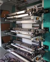 Machine d'impression flexographique à grande vitesse de type CI 8 couleurs pour papier, sac en papier de boîte en papier, films, opp,pe,bopp,non tissé