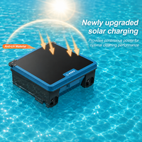 Stock local aux États-Unis : Skimmer solaire automatique pour piscine, nettoyage continu 24/7, batterie rechargeable solaire