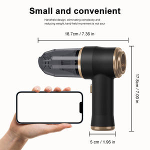 مكنسة كهربائية محمولة قوية لاسلكية للنفخ والشفط عالية القدرة متعددة الوظائف للسيارة والكمبيوتر المحمول - Product Image 6