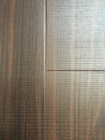 Porte d'entrée principale en WPC avec design sculpté CNC, couleur teck de luxe, ignifuge B1, pour intérieur
