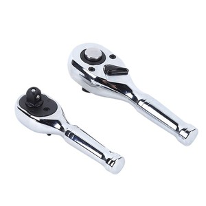 Llave de Trinquete Corta de 1/2 con Mango de Acero, Mini Llave de Trinquete de 3/8 y 1/4, 72 Dientes, Liberación Rápida, Ensamblaje Integralmente Endurecido, Se Puede Usar Individualmente - Product Image 2