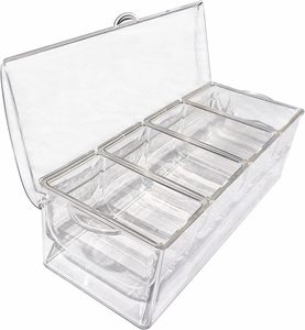 Grand Organisateur de Condiments Réfrigérés avec 5 Contenants pour Accessoires de Bar - Product Image 3
