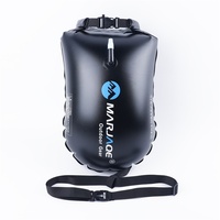 Bouée de natation en eau libre Bouée de natation adulte Flotteur de remorquage Flottant Sac sec étanche Examen pour la plongée en apnée en eau libre