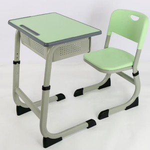 Juego <span class=keywords><strong>de</strong></span> <span class=keywords><strong>Escritorio</strong></span> y Silla <span class=keywords><strong>de</strong></span> Estudio Escolar <span class=keywords><strong>de</strong></span> Metal Moderno a Precio Económico para Niños, Ajustable y Cómodo - Product Image 6