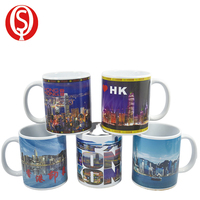Meilleures ventes de tasses à café en céramique et porcelaine avec poignée et sublimation en couleur sur fond brillant