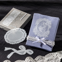 20 autocollants par paquet, série Gentle Lace, style français légèrement rétro, matériaux DIY