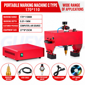 Machine de gravure pneumatique pour métaux, équipement de marquage de plaques signalétiques et de logos, graveur pour cadres de voiture - Product Image 2