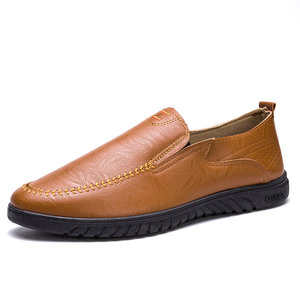 Chaussures plates décontractées en cuir pour hommes 2026, mocassins noirs et blancs avec semelle intermédiaire en EVA, à enfiler, pour les saisons printemps, été, automne - Product Image 6