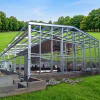 Edificio de Almacenamiento Industrial de Estructura de Acero Prefabricada Grande con Puerta Enrollable para Almacenamiento Industrial y Logística