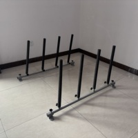 Soporte de pared metálico plegable de alta resistencia con brazos acolchados de espuma y 4 posiciones para almacenamiento de carrocerías de automóviles