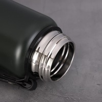 Termo Deportivo Ruso de 1L, Botella de Vacío de Acero Inoxidable de Grado Alimenticio, Capacidades de 600ml 800ml 1000ml 1300ml con Agarre para Regalos de Empresa