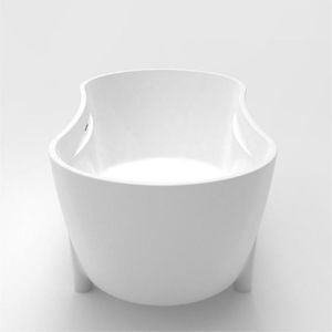 Baignoire autoportante en acrylique pour usage extérieur en hôtel, design minimaliste, écologique, installation facile, nettoyage facile, forme ovale/ronde, 1700x800x630mm - Product Image 3