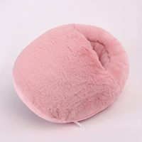 Chauffe-pieds électriques en peluche USB pour femmes, chaussures chauffantes, couleur unie, pour la maison, peluche, nouvelle collection hiver