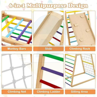 Vente en gros de cadre d'escalade d'intérieur pour l'éducation préscolaire toboggan mural d'escalade compatible avec la maternelle pour les enfants et les bébés