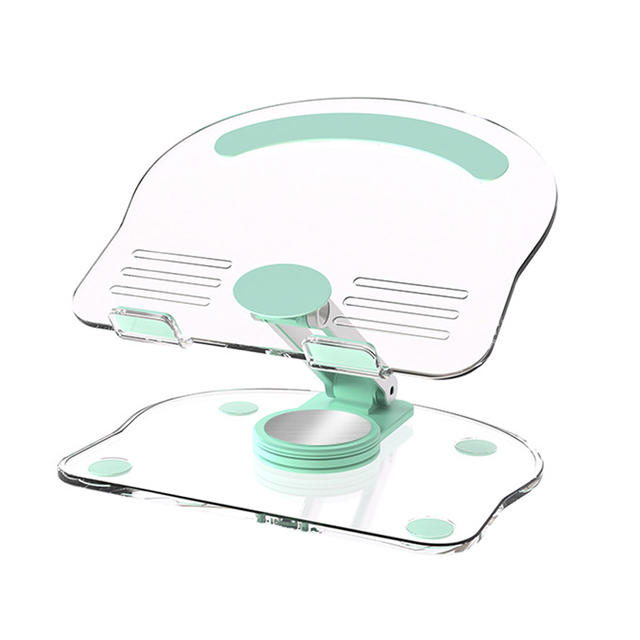 Acrylic Tablet Holder Rotatable Foldable Non-slip Stand for iPhone iPad Desktop Stand Home Office Study Use Universal Fit