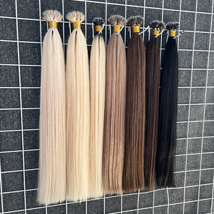Professionale capelli umani nanopunta capelli <span class=keywords><strong>100</strong></span> staziona doppia forma di cheratina fusioni Nano anello punta capelli umani Extension - Product Image 1