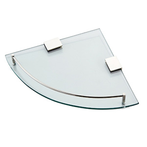 Estante Triangular de Vidrio Saint Ruijia, Estante de Almacenamiento para Baño en Forma de Abanico de Acero Inoxidable 304, Capacidad de Carga de 5 kg - Product Image 4